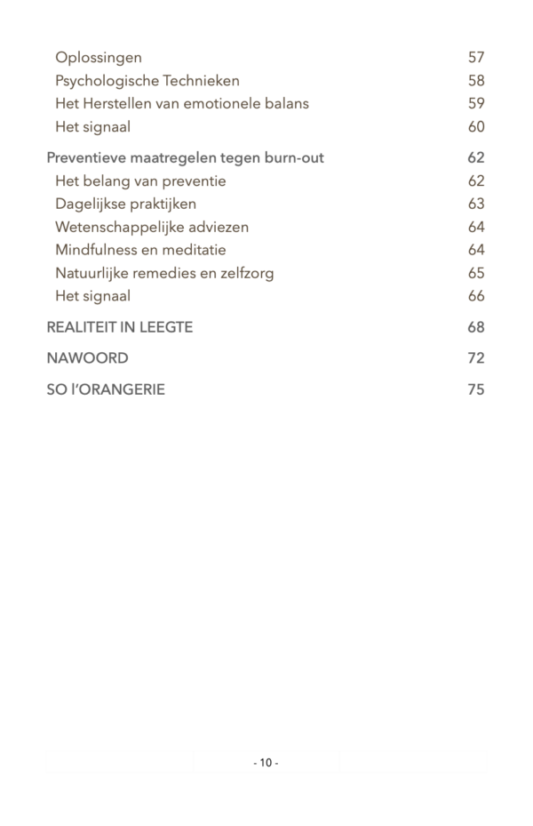 BURN-OUT SIGNALEN