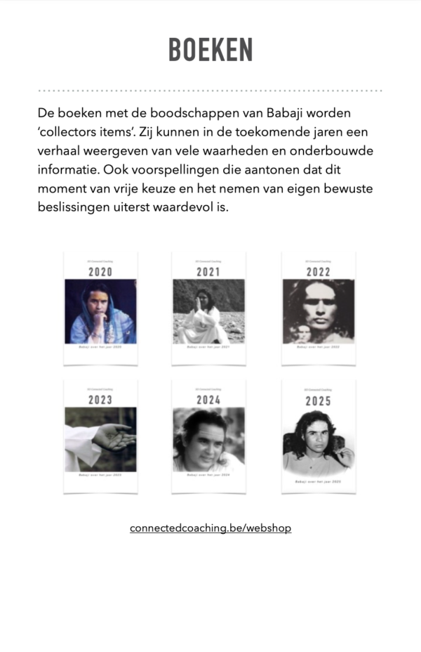 BABAJI OVER HET JAAR 2025